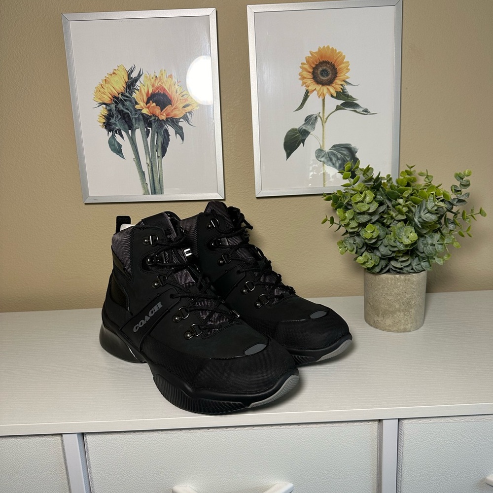 COACH Citysole Hiker Black Boots